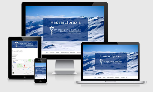 Die neue Website der Praxis Dr. Daniel Heitkamp