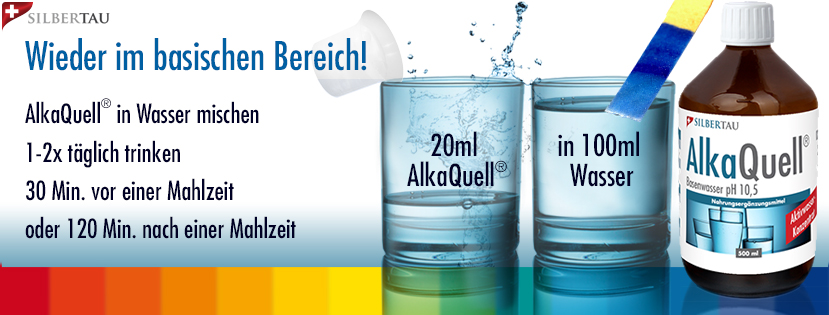 Mit AlkaQuell® Basenwasser-Konzentrat im Gleichgewicht bleiben Mit AlkaQuell® Basenwasser-Konzentrat im Gleichgewicht bleiben
