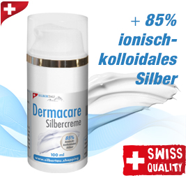 Dermacare Silbercreme mit 85% Kolloidalem Silber Dermacare Silbercreme mit 85% Kolloidalem Silber