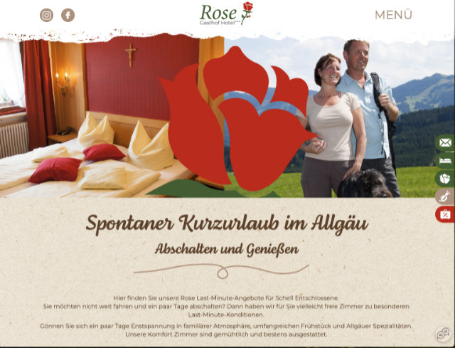 Last-Minute-Angebote in der Rose