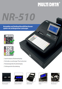 Datenblatt Registrierkasse Multi Data Sam4s NR-510R