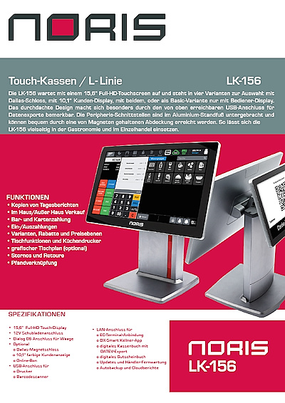 Registrierkasse Kassensystem Noris LK-156