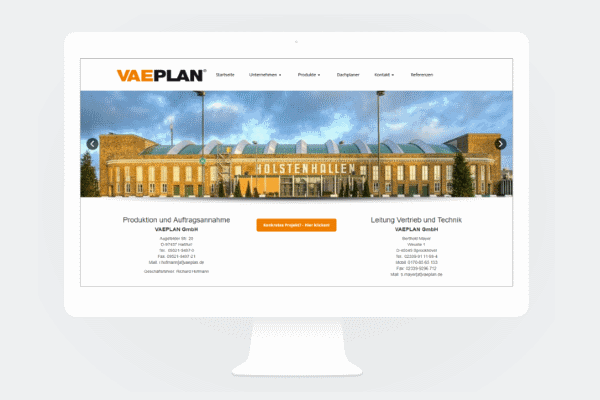 Webseitenbeispiel VAEPLAN