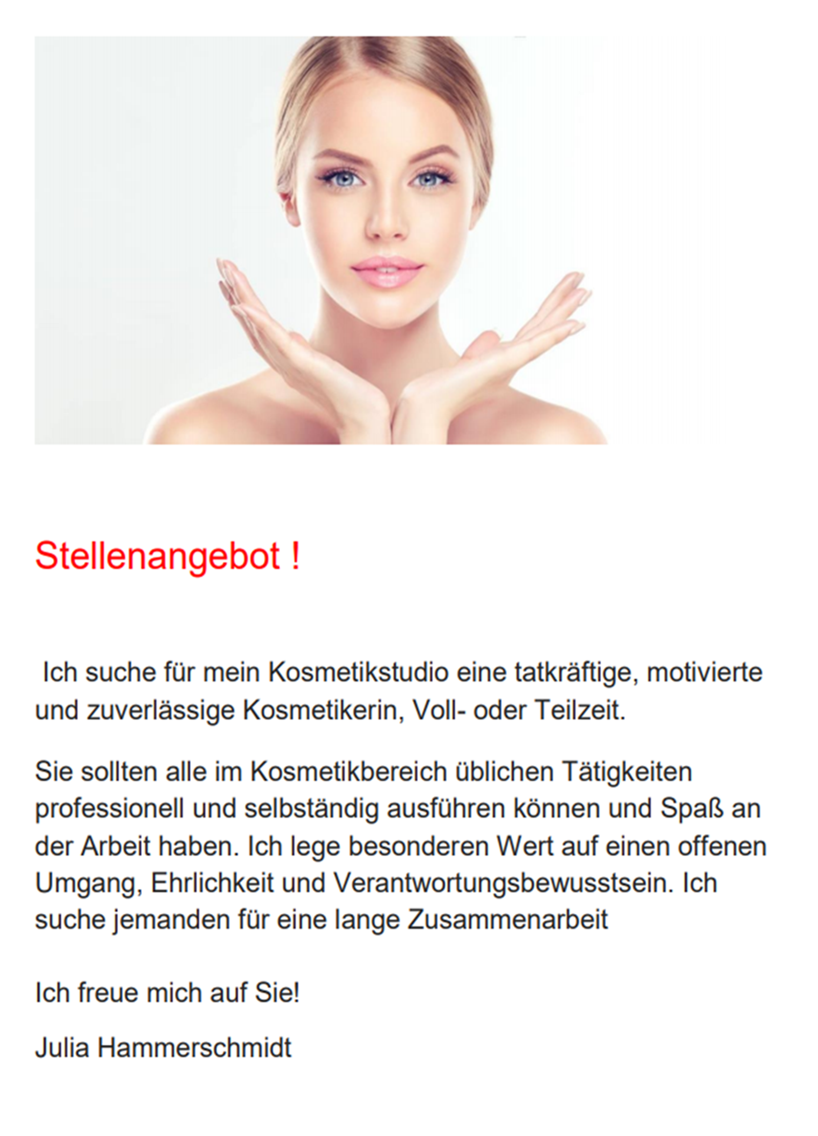 Stellenangebot