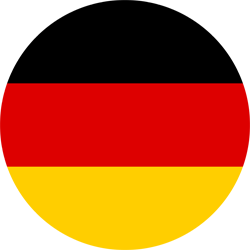 Deutsche Flagge rund